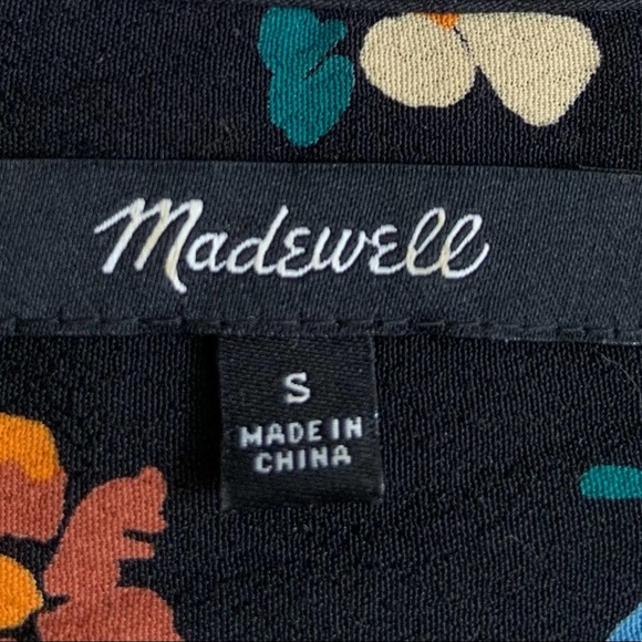 Madewell Wrap Top in Pressed Flowers Small - Picture 7 of 8